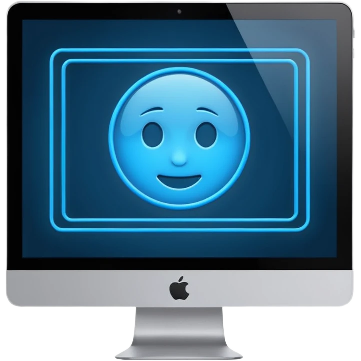 computer screen with wireframe layout emoji