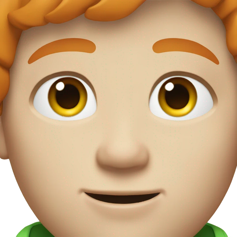 white ginger boy with green eyes emoji