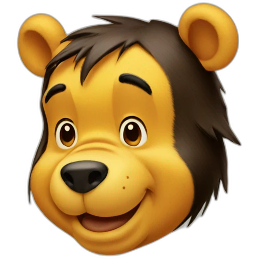 Winnie the Pooh head emoji