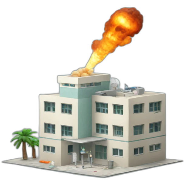 Palestinian hospital airstrike emoji