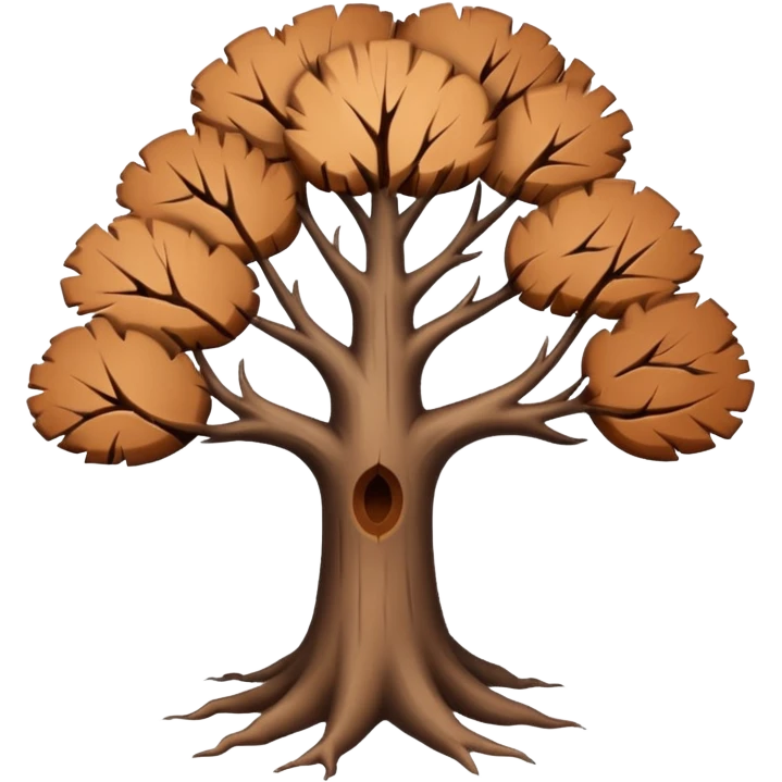 Tree without leaves emoji