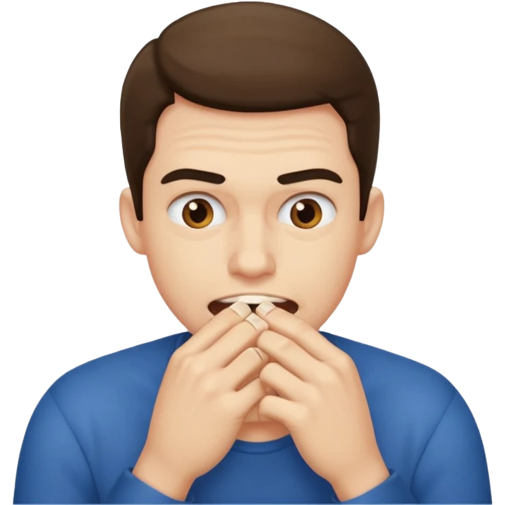 biting nail guy emoji
