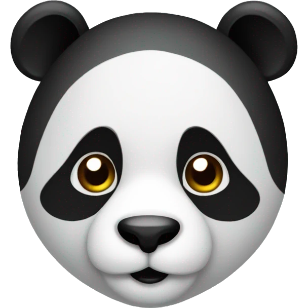 panda with a low taper fade emoji
