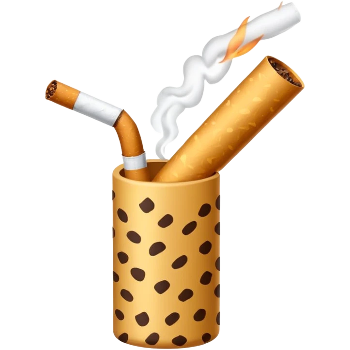 cheetah print cigarette  emoji