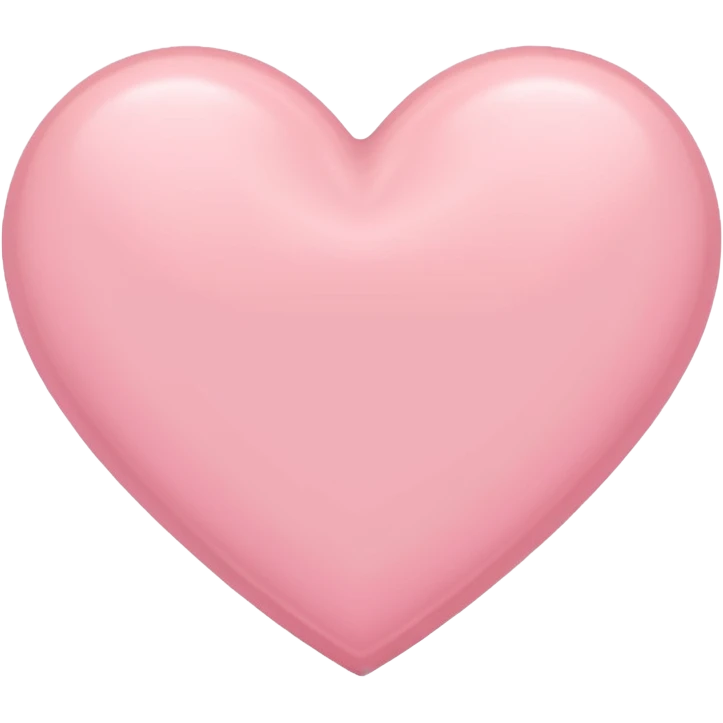 pastel pink heart emoji