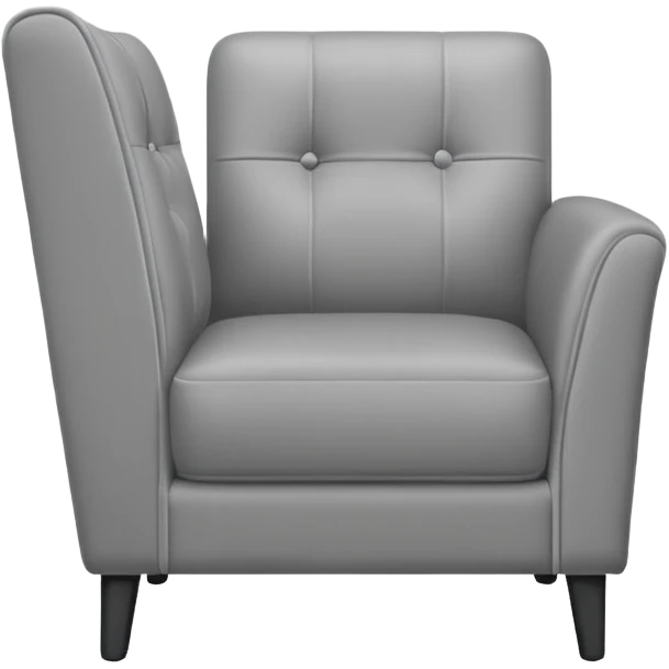 modern armchair in corner of hotel room (showing isometric corner of room) emoji