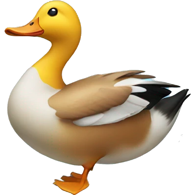 Duck falling  emoji