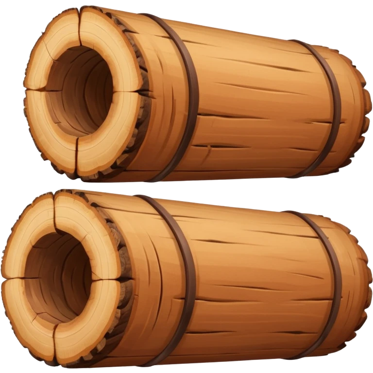 bois de santal, a sandalwood log with a cut end showing rings, no text emoji