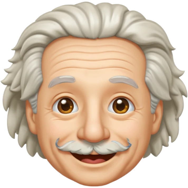 Einstein guiñando un ojo emoji