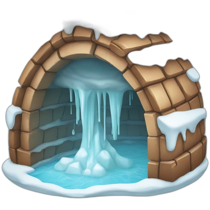igloo melting emoji