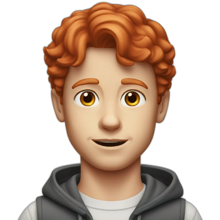 young ron howard with red hair emoji