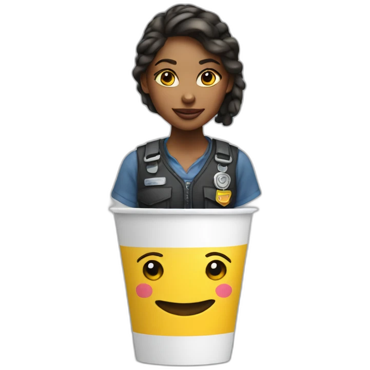 Tow girl on cup emoji
