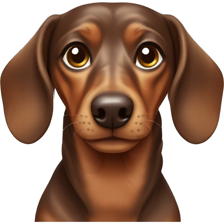 Marble Brown Dachshund emoji