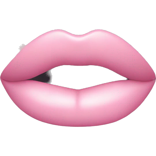 pastel pink lipstick emoji
