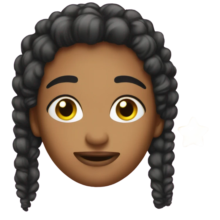 😊 with a sparkle and nails emoji