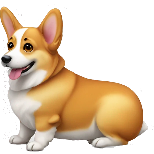 Cute corgi emoji
