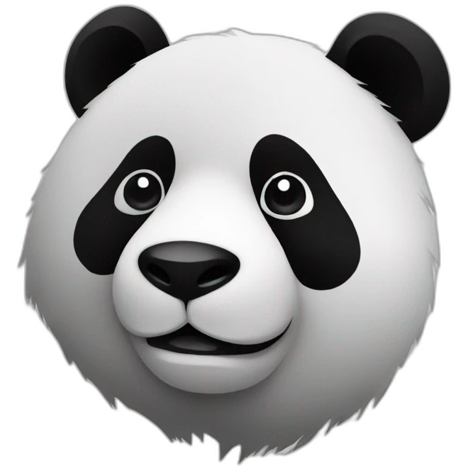 Panda-color inverted emoji