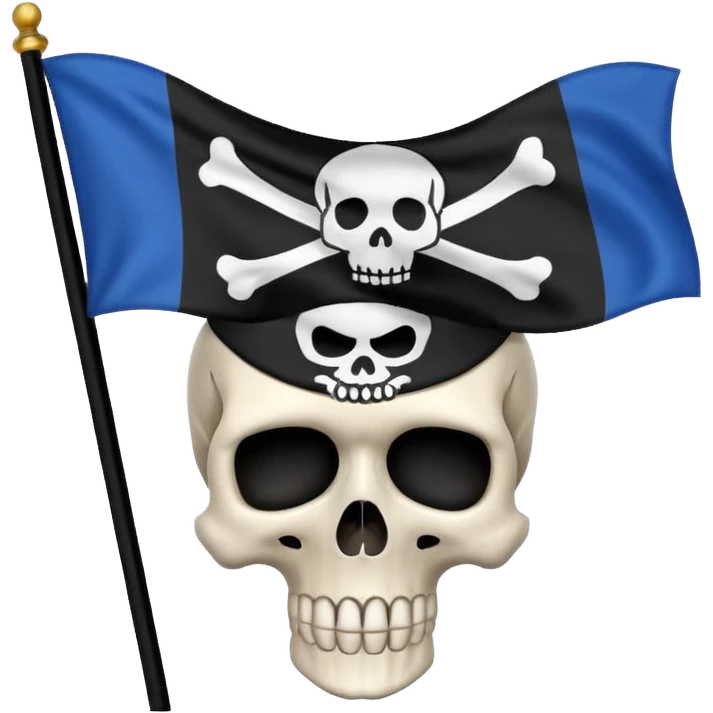 Russian Empire scull flag emoji
