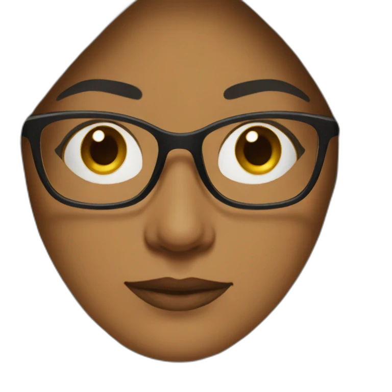 mature woman wearing hijab and glasses emoji