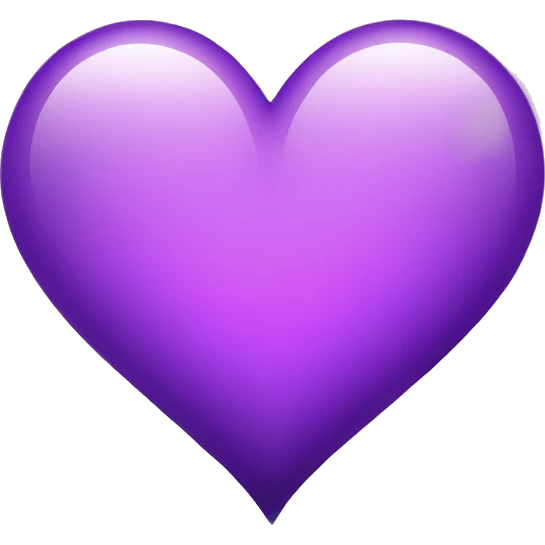 Heart purple light emoji