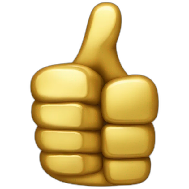 gold thumb up emoji