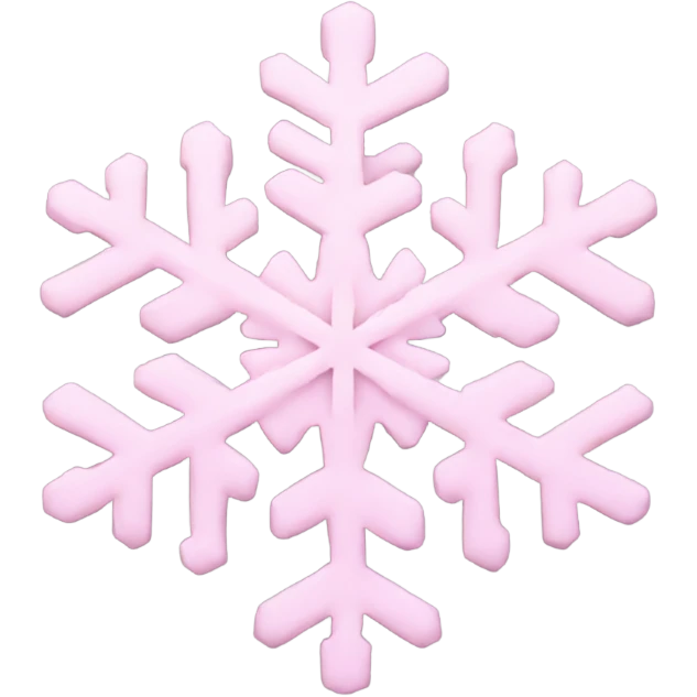 pastel pink snowflake  emoji