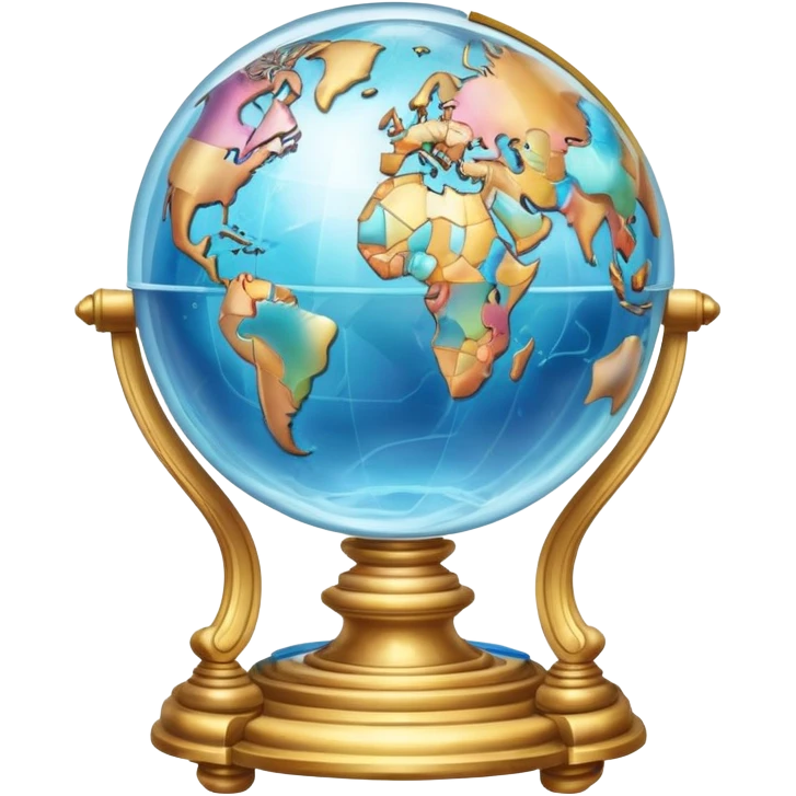 Epic divine marbles inside globe aesthetic-scenery- emoji