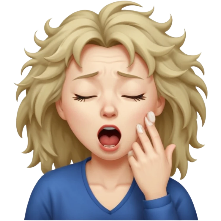 yawning woman emoji