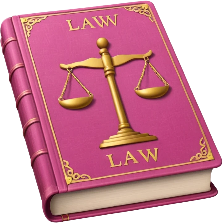 pink law book emoji