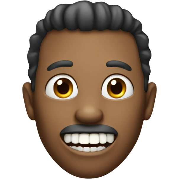 Man with big teeth emoji