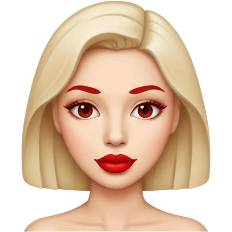 Woman  mouth emoji