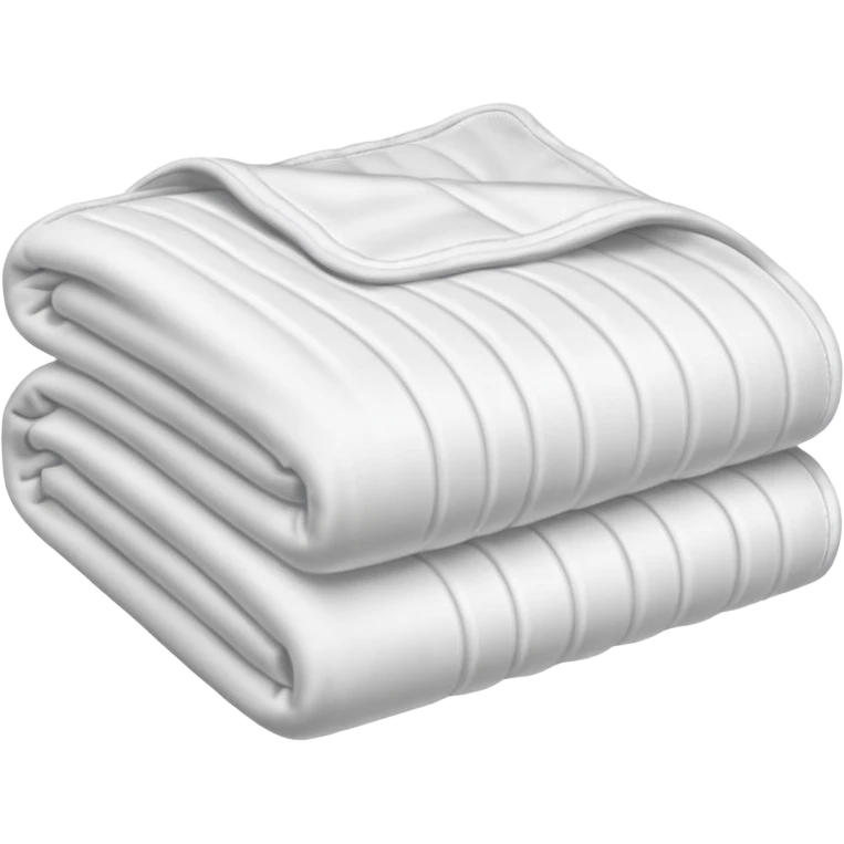 White folded blanket emoji