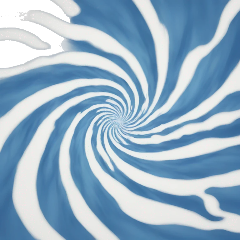blue white soft spiral tornado emoji