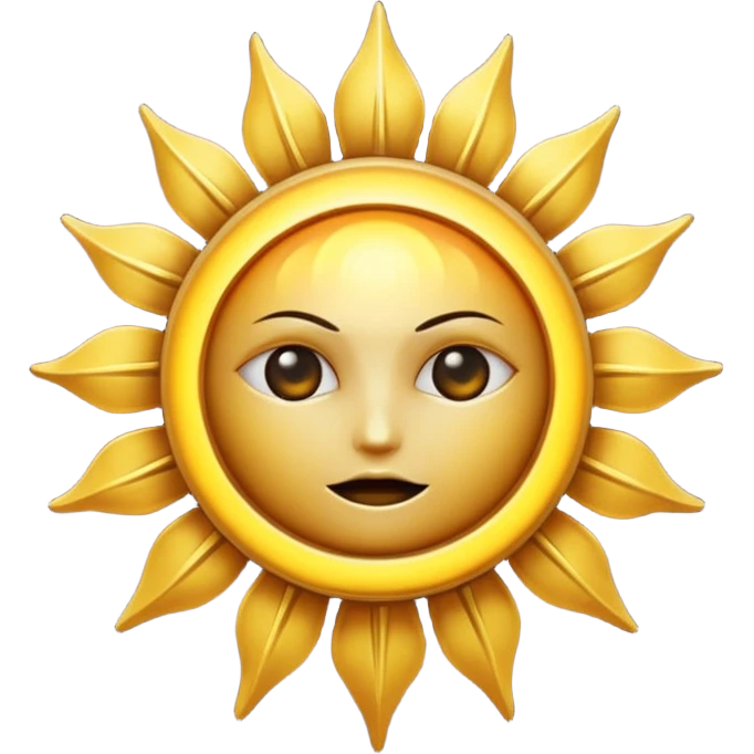 Gothic sun emoji