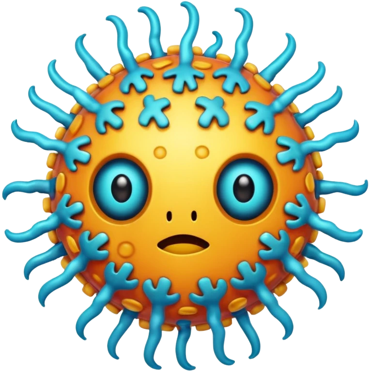 virus with many part emoji