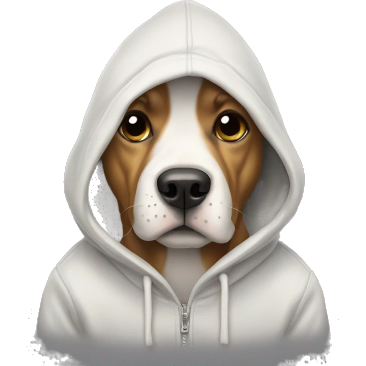 Dog in a hoodie emoji