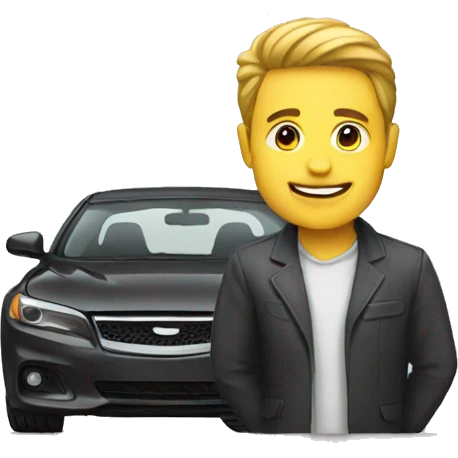 man sell car emoji