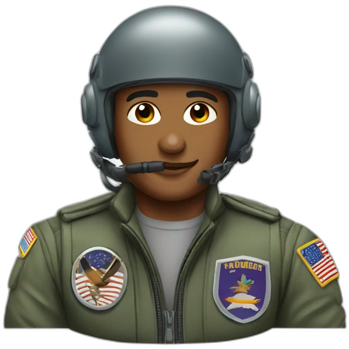 fighter jet pilot emoji