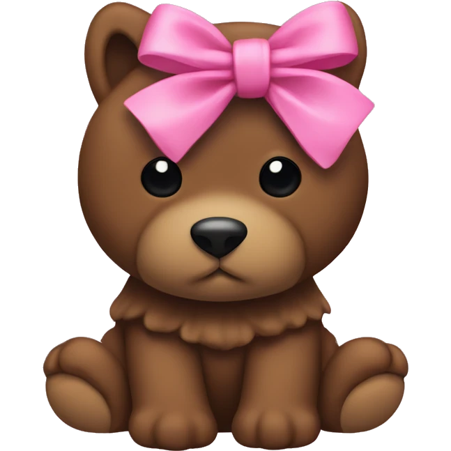brown ugs with pink bow emoji