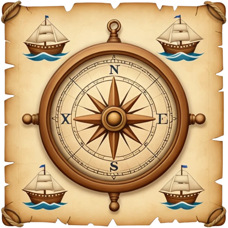 sea navigation chart. emoji