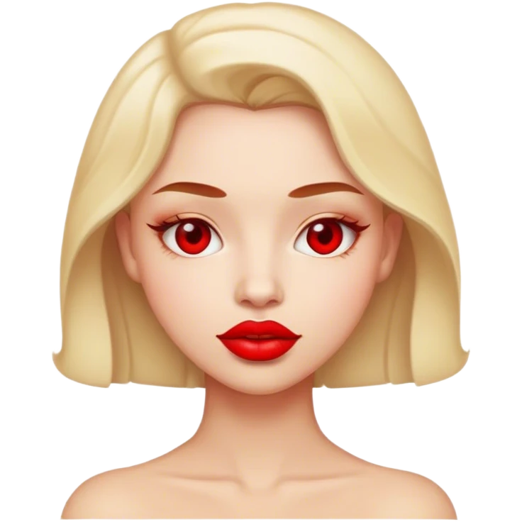 Red lips emoji