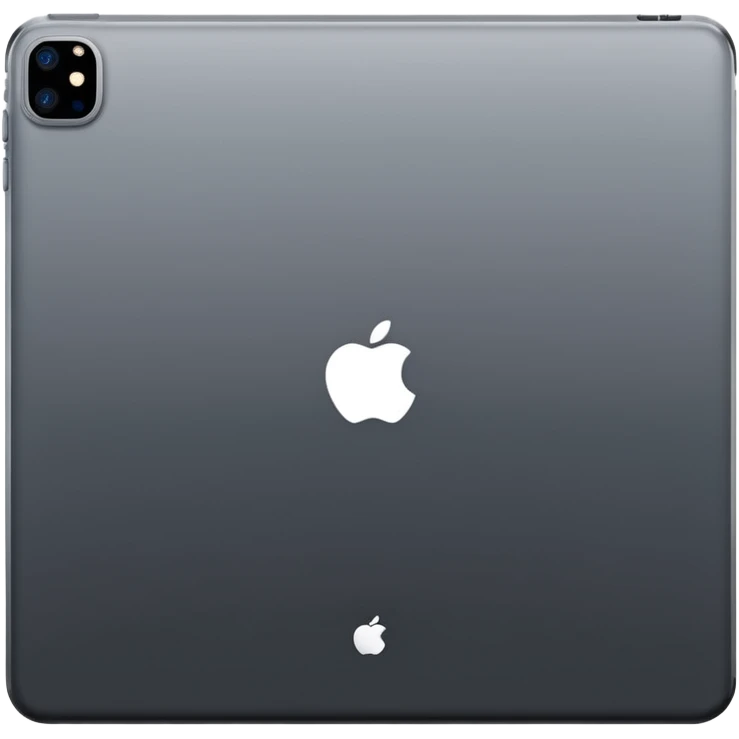 space gray iPad Pro 11-inch with minimal background emoji
