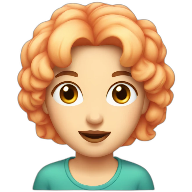 Portrait of a peach emoji