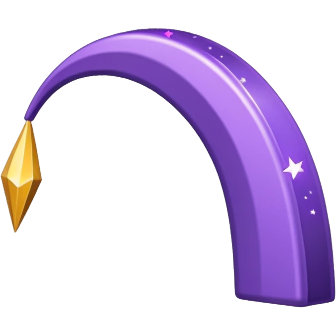 Glitter Arco e flecha roxo emoji