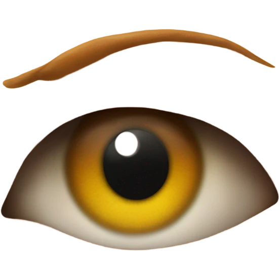 chicken eye brown emoji