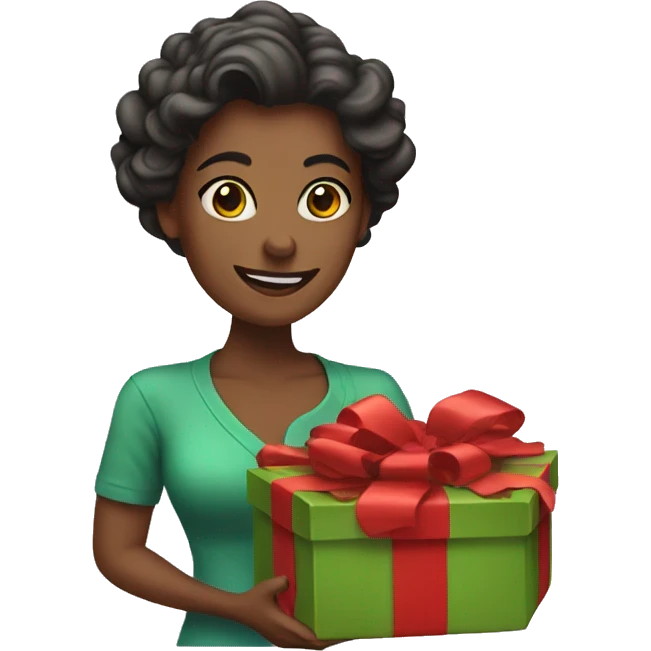 The festive mom gifting indulgence. emoji
