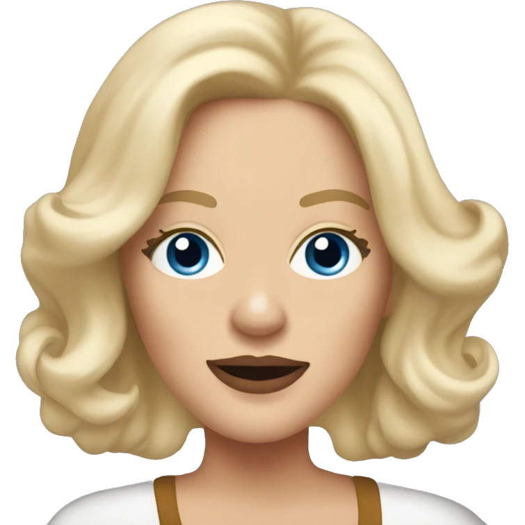 Blonde woman that looks like Sharon stone walking with King Charles spaniel  emoji