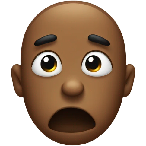 A poo embarrassed  emoji