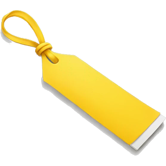 yellow bookmark  emoji