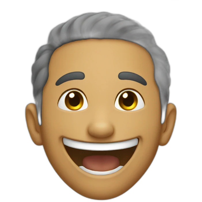 Reza laughing emoji